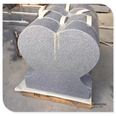 China grey granite heart shape headstone Memorial