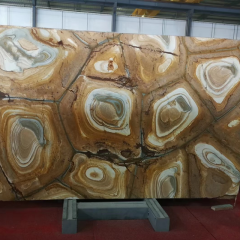 Golden brown  onyx marble slabs