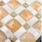 Rosin yellow onyx marble mosaic tiles
