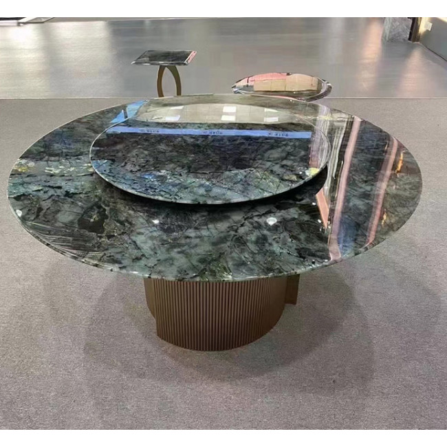 Table à manger en marbre vert